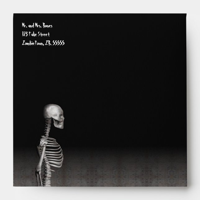 Skeleton - Halloween Envelope (Front)