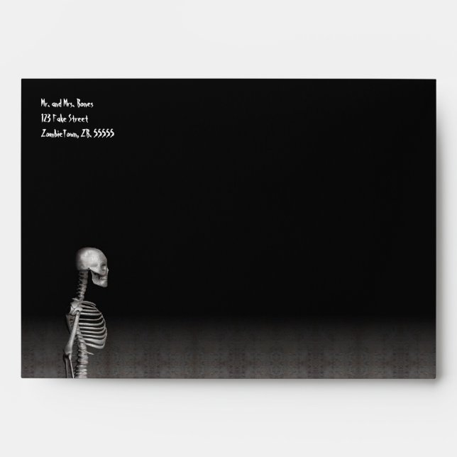 Skeleton - Halloween Envelope (Front)