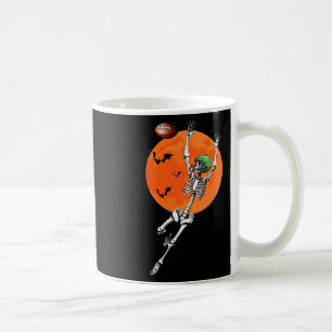 Skeleton Halloween Football Player  Coffee Mug