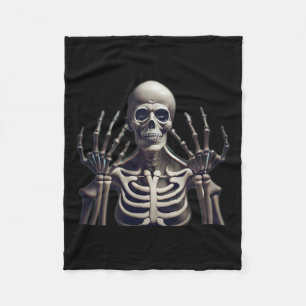 Skeleton Halloween For Mens Womens Kids Fleece Blanket