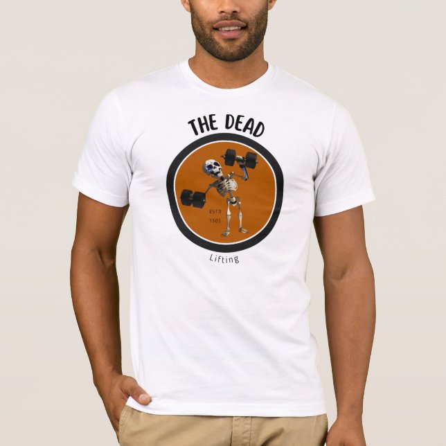Skeleton/Halloween/funny/gym  T-Shirt (Front)