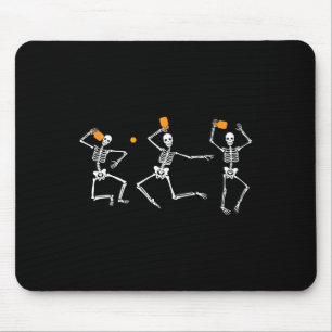 Skeleton Halloween Pickleball  Mouse Pad