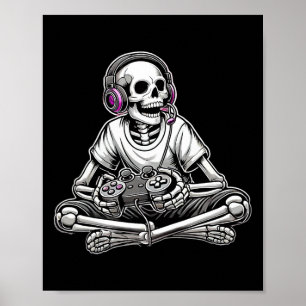 Skeleton Halloween  Poster