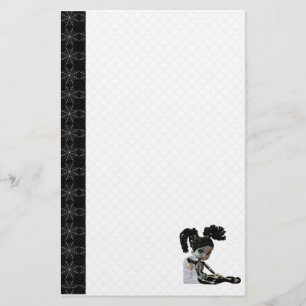 Skeleton Halloween Stationary Stationery