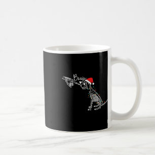 Skeleton Hand Boop Dog Funny Dog Lover Christmas  Coffee Mug