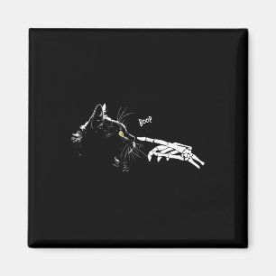 Skeleton Hand Boop Halloween Cute Black Cats Pet K Magnet