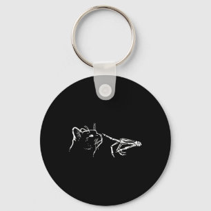 Skeleton Hand Boop Pumpkin Spooky Black Mum Hallow Key Ring