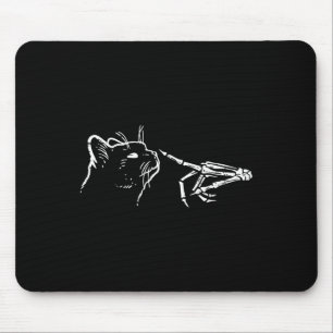 Skeleton Hand Boop Pumpkin Spooky Black Mum Hallow Mouse Pad