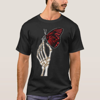 Skeleton Hand Butterfly T-Shirt