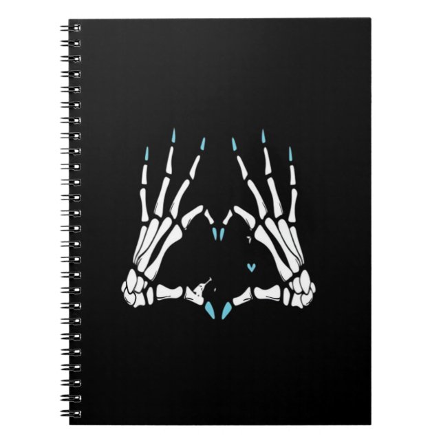 Skeleton Hand Classic Halloween Notebook (Front)