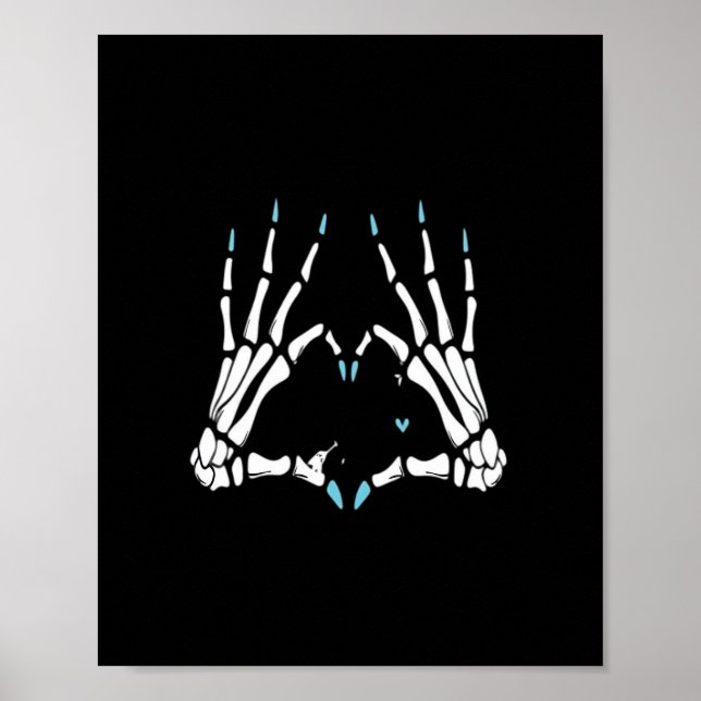 Skeleton Hand Classic Halloween Poster (Front)