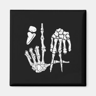 Skeleton Hand Comma La Punctuation Kamala Harris Magnet