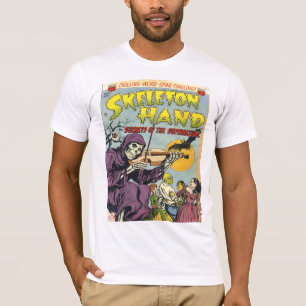 SKELETON HAND Cool Vintage Comic Book Cover Art T-Shirt