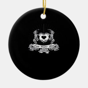 Skeleton Hand Design Classic Ceramic Ornament