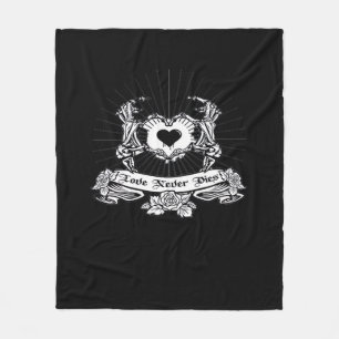 Skeleton Hand Design Classic Fleece Blanket