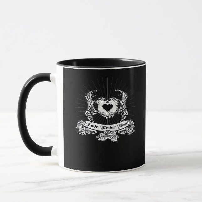 Skeleton Hand Design Classic Mug (Left)