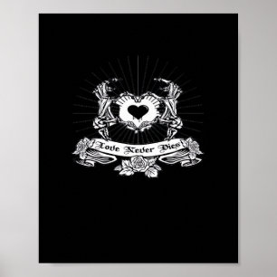 Skeleton Hand Design Classic Poster