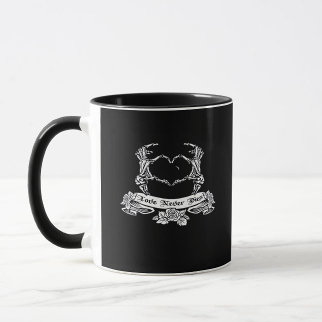Skeleton Hand Design  Mug (Left)