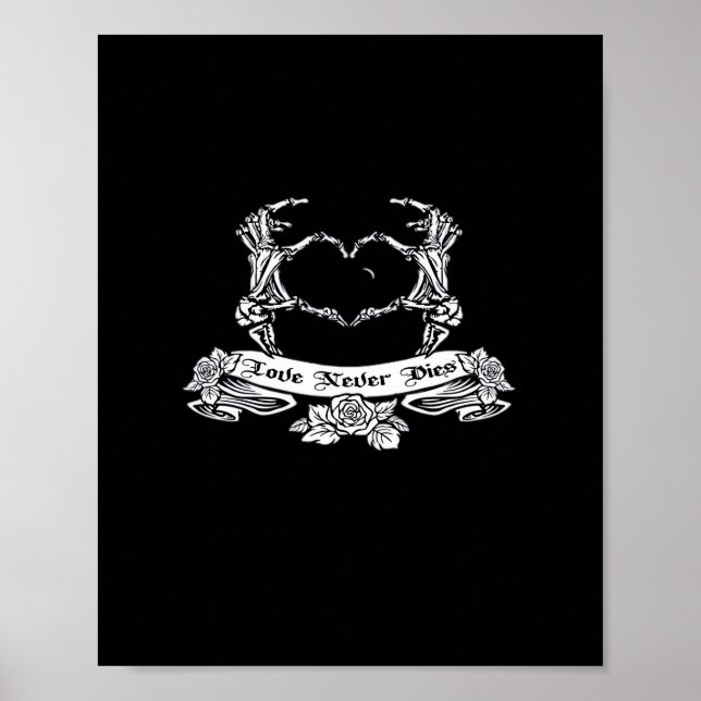 Skeleton Hand Design  Poster (Front)