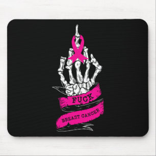 Skeleton Hand For Pink Funny Breast Cancer Awarene Mouse Pad