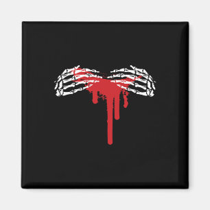 Skeleton Hand Halloween Costume Scary Goth Gothic Magnet
