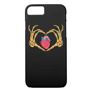 Skeleton Hand Heart Anatomy Cardiac Cvicu Nurse Ha iPhone 8/7 Case