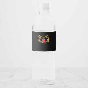 Skeleton Hand Heart Anatomy Cardiac Cvicu Nurse Ha Water Bottle Label