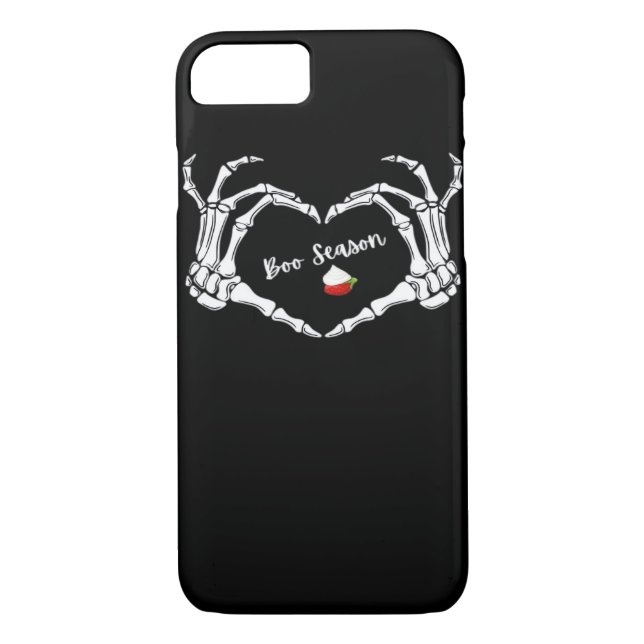 Skeleton Hand Heart Boo Season Classic Case-Mate iPhone Case (Back)