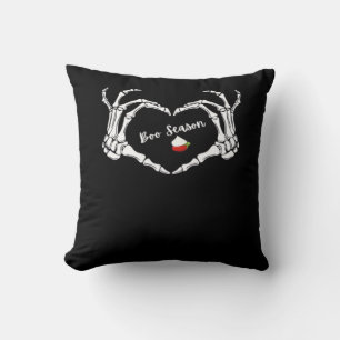Skeleton Hand Heart Boo Season Classic Cushion