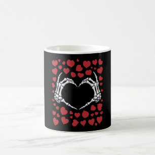 Skeleton Hand Heart Funny Bones Valentine's Day Coffee Mug