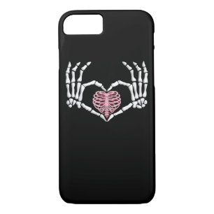 Skeleton Hand Heart Funny Halloween Women Men iPhone 8/7 Case
