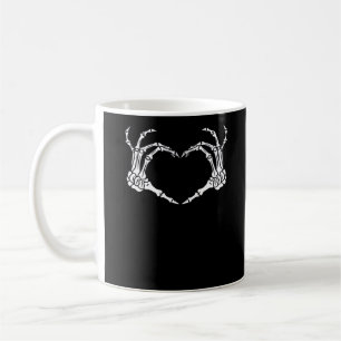 Skeleton Hand Heart Halloween Design Coffee Mug