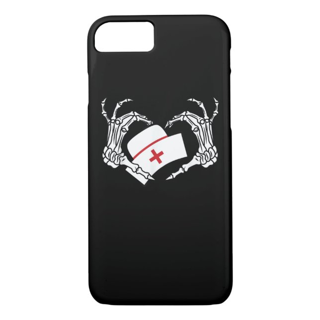 Skeleton Hand Heart Lazy Diy Halloween Costume Nur Case-Mate iPhone Case (Back)