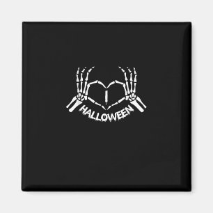 Skeleton Hand Heart Lazy Halloween Costume Funny Magnet