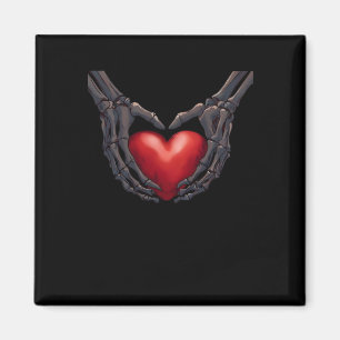 Skeleton Hand Heart Magnet