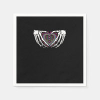 Skeleton Hand Heart Muertos Mexican Day Of Dead