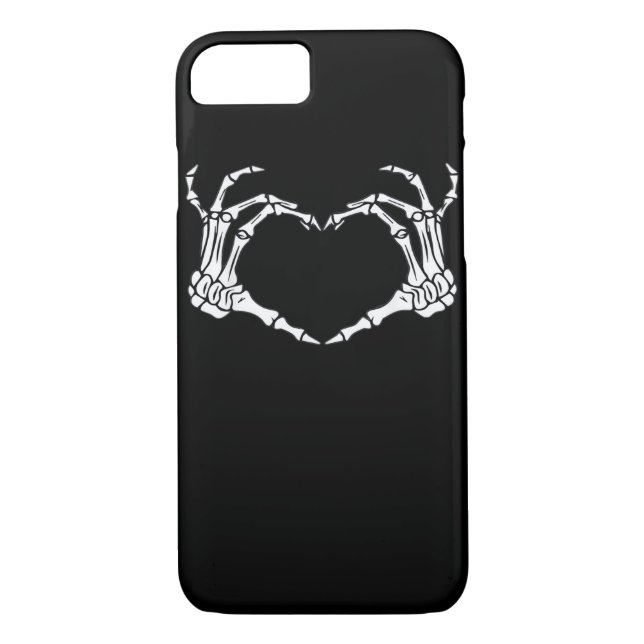 Skeleton Hand Heart Sign Costume Funny Halloween Case-Mate iPhone Case (Back)