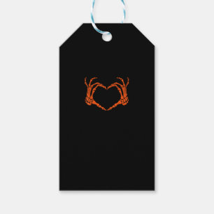 Skeleton Hand Heart Sign Costume Halloween Design Gift Tags