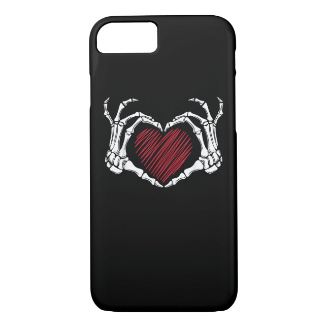 Skeleton Hand Heart Sign Costume Trending Hallowee Case-Mate iPhone Case (Back)