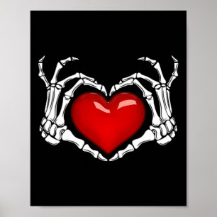 Skeleton Hand Heart Sign Halloween Skeleton Hand P
