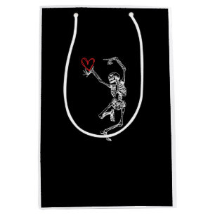 Skeleton Hand Heart Valentines Day Medium Gift Bag
