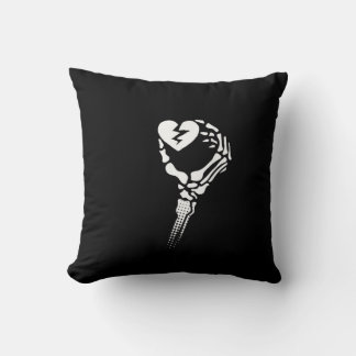 Skeleton Hand Holding Heart Cushion