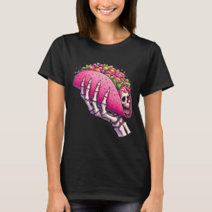 Skeleton Hand Holding Taco For Cinco De Mayo & T-Shirt