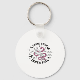 Skeleton Hand Making Heart  Key Ring