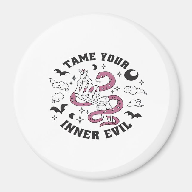 Skeleton Hand Making Heart  Magnet (Front)