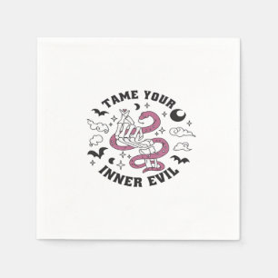 Skeleton Hand Making Heart  Napkin