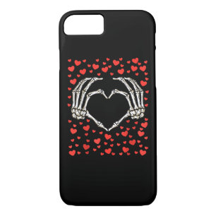 Skeleton Hand Red Heart Birthday Valentines Day iPhone 8/7 Case