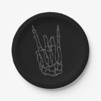 Skeleton Hand Rock Star Black Birthday Party