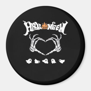 Skeleton Hand With , Halloween Design Magnet