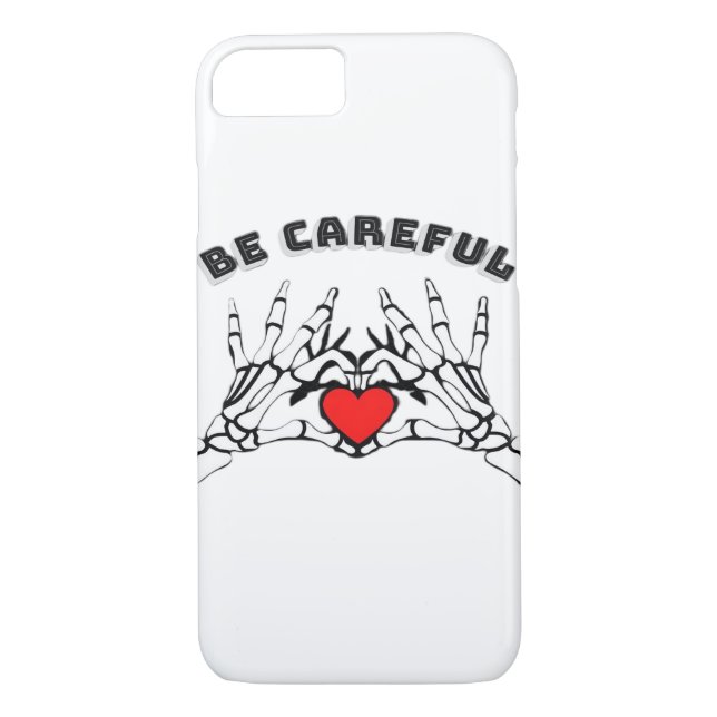 Skeleton Hand With Heart Classic Case-Mate iPhone Case (Back)